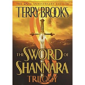 The Sword of Shannara Trilogy eBook cover by Terry Brooks, featuring classic fantasy artwork.
