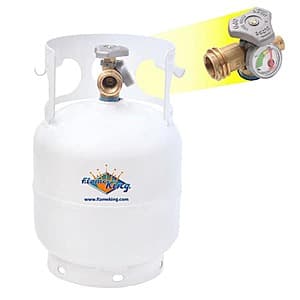 Flame King 5-Lb Steel Propane Tank w/ Gauge & OPD Valves $50 + Free S&H