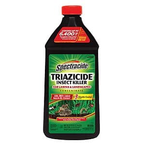 Spectracide Triazicide 40 oz liquid concentrate bottle with label, displayed against a white background.