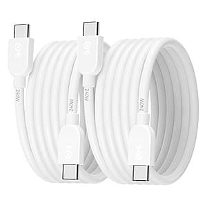 6' 2-Pack Cable Matters 240W USB C Charging Cables $7