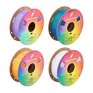 Polymaker 4-Ct 1kg PLA Fun Color 1.75mm 3D Printer Filament Colorful Bundle $50 + Free Shipping