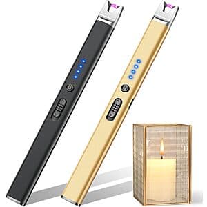 2-Pack LcFun USB Rechargeable Plasma Arc Lighter (Various Colors) from $7.50