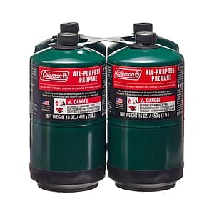 Select Walmart Stores: 4-Pack 16-Oz Coleman All Purpose Propane Gas Cylinders $12 + Free Store Pickup
