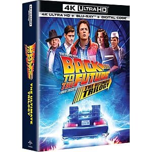 Back to the Future: The Ultimate Trilogy (4K Ultra HD + Blu-Ray + Digital Code) $32