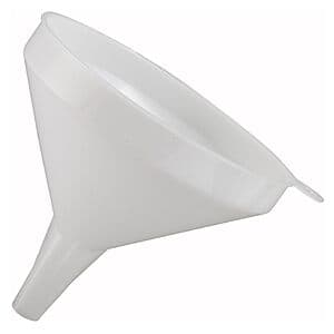 Winco 5 1/4" Commercial Kitchen Funnel (White) $1.70