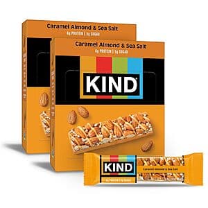 24-Pack 1.4-Oz KIND Bars (Caramel Almond & Sea Salt) $12.95 w/ Subscribe & Save