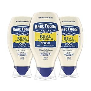 3-Pack 20-Oz Best Foods Real Mayonnaise Squeeze Bottles $7.75 w/ Subscribe & Save