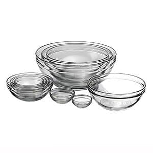10-pc Anchor Hocking Glass Mixing Bowls Set $31