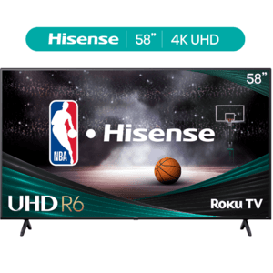 58" Hisense 58R6E3 R6 Series 4K UHD LED Roku Smart TV $214 + Free Shipping