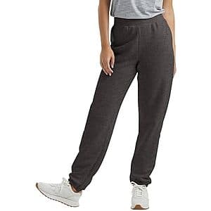 Hanes Women's EcoSmart Fleece Sweatpants: Navy Heather $4.25, Slate Heather $4
