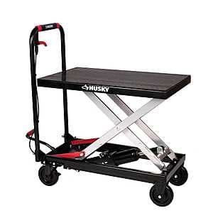 Select Home Depot Stores: Husky 500 lb. Hydraulic Lift Table $115 (In-Store Purchase Only)