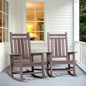 2-Pk SERWALL Oversized Outdoor Rocking Chair (Various) $171 + Free S&H
