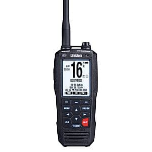 Uniden Floating Handheld IPX8 Marine VHF Radio w/ GPS & NOAA Alerts $140 + Free S&H
