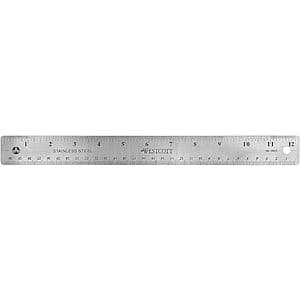 12" Westcott Stainless Steel Office Ruler w/ Non-Slip Cork Base $1.55