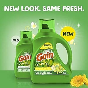 154-Oz Gain + Aroma Boost Liquid Laundry Detergent (Original Scent) $10.55 w/ Subscribe & Save