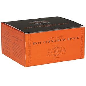 50-Ct Harney & Sons Hot Cinnamon Spice Black Tea Bags $8.05 w/ S&S