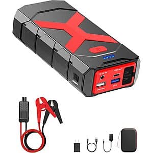 Prime: 20,000mAh BooKoo A9 2000A Car Battery Jumper w/ QC 3.0 & 18W PD $21.90 + Free Shipping