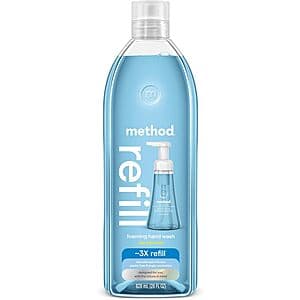 28-Oz Method Foaming Hand Soap Refill (Sea Minerals or Pink Grapefruit) $4.55 w/ Subscribe & Save