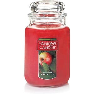 22-Oz Yankee Candle Large Jar Scented Candle (Macintosh Apple) $11