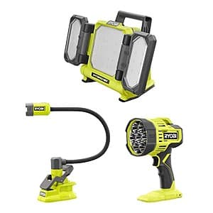 Ryobi ONE+ 18V Hybrid Panel Light, Spotlight + Clamp Light (Tools Only) $79 + Free Shipping