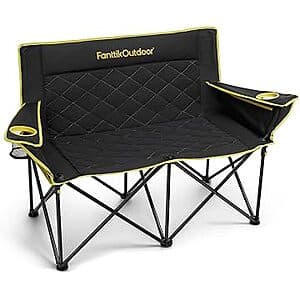 FanttikOutdoor Zeta L11 Duo Pro Double Camping Chair w/ Cup Holders (2 Colors) $56 Or Less + Free S&H