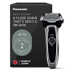 Panasonic Arc5 Electric Cordless Wet/Dry Razor (Silver) $110 + Free Shipping