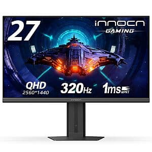27" INNOCN 1440p 320Hz IPS Gaming Monitor (Black) $170 or less + Free Shipping
