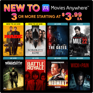 New to Movies Anywhere (4K/HD Digital Films): Wick is Pain, Mile 22, Made From 3 for $12 & Many More