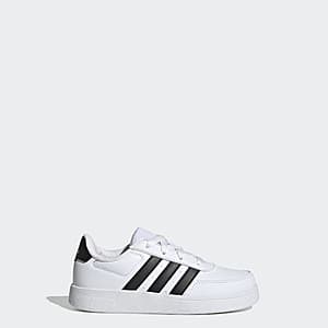 adidas Kids' Breaknet Lifestyle Court Lace Shoes (Cloud White / Core Black) $13.20 + Free Shipping