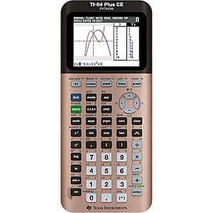 Texas Instruments TI-84 Plus CE Color Graphing Calculator (Rose Gold) $70 + Free Shipping w/ Prime