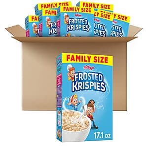 8-Pack 17.1-Oz Kellogg's Family Size Frosted Krispies Breakfast Cereal $21.85 w/ Subscribe & Save