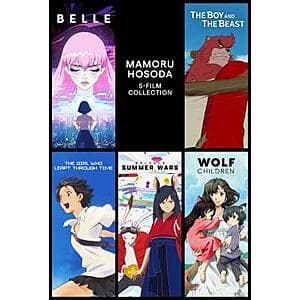 Mamoru Hosoda 5-Movie Collection (4K UHD Digital Films) $10