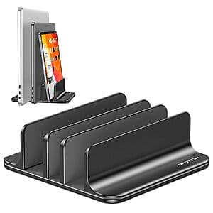 3-Slot OMOTON Aluminum Alloy Vertical Laptop Stand (Fits up to 17.3") $15