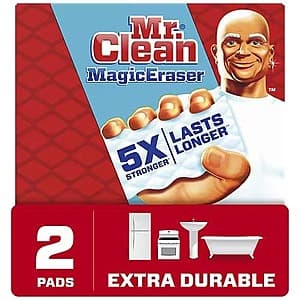 2-Count Mr. Clean Magic Eraser Sponge Cleaning Scrubber (Extra Durable) $1.15 + Free Store Pickup on $10+