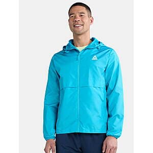 Reebok Men's Windbreaker w/ Hood & Zippered Pockets (Various, Limited Sizes) from $13