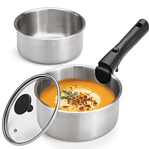 4-Pc Carote Stainless Steel Saucepan Set $8