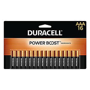 Office Depot/Max: Duracell Batteries: 16-Pack AAA or 16-Pack AA $22 + 100% Back In Bonus Rewards & More + Free Store Pickup
