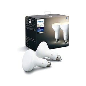 Woot - Philips Hue White BR30 LED Smart Bulb 4pk - $26.99 - FS for Prime