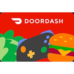 DoorDash eGift Cards (Email Delivery): $200 for $180, $100 for $90 or $50 for $45