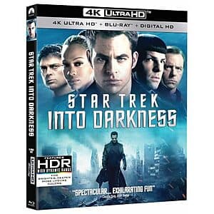 Star Trek 2: Into Darkness (4K Ultra HD + Blu-ray) $10