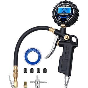 AstroAI Digital Tire Pressure Gauge w/ Inflator $12.90