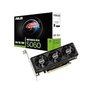 Woot! App: ASUS GeForce RTX 5060 LP BRK 8GB GDDR7 OC Edition Graphics Card $320 + Free S&H w/ Prime