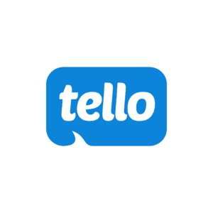 Tello Mobile logo or SIM card representation illustrating an unlimited phone plan with 50GB high-speed data service.
