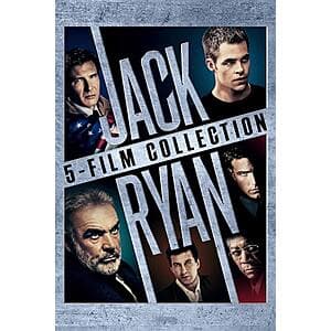 Jack Ryan 5-Movie Collection (Digital UHD Films) $9.99 or less (Valid 2/15 Only)