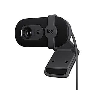 Logitech Brio 101 1080p FHD USB Webcam w/ Mic, Privacy Shutter, Auto-Light Balance $25