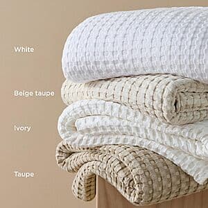 Prime Members: Bedsure Cooling Waffle Weave Blanket (Queen or King) from $20 + Free S&H