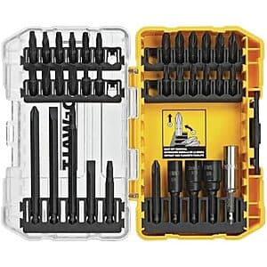 34-Pc DEWALT Impact-Ready Screwdriver Set $12