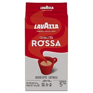 4-Pack 8.8-Oz Lavazza Qualita Rossa Ground Coffee Blend (Medium Roast) $6.50 w/ S&S + Free Shipping w/ Prime or on $35+
