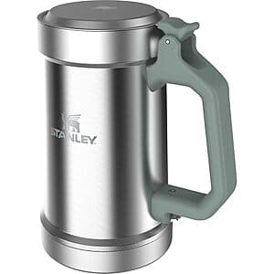 24-Oz Stanley Classic Insulated Beer Stein w/ Flip Up Lid & Bottle Opener $18