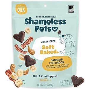 6-Oz Shameless Pets Soft-Baked Dog Treats (Bananas for Bacon) $2.40 w/ Subscribe & Save